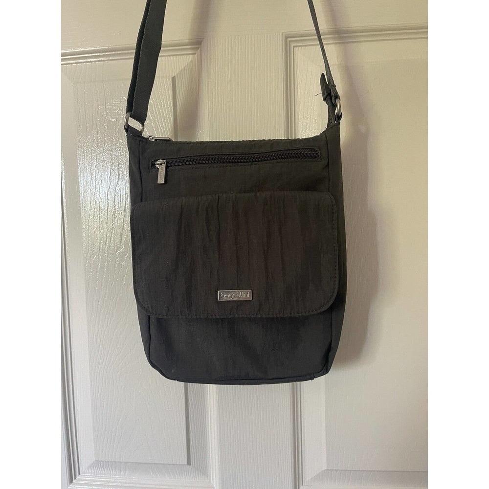 Baggalini Nylon Dark Gray Crossbody
